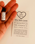 Dry Skin Sample Pack - Best Oil Cleanser and Face Oils. Brightening Pineapple Vitamin C Face Oil