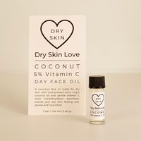 Dry Skin Sample Pack - Best Oil Cleanser and Face Oils. Nourishing Coconut Vitamin C Face Oil
