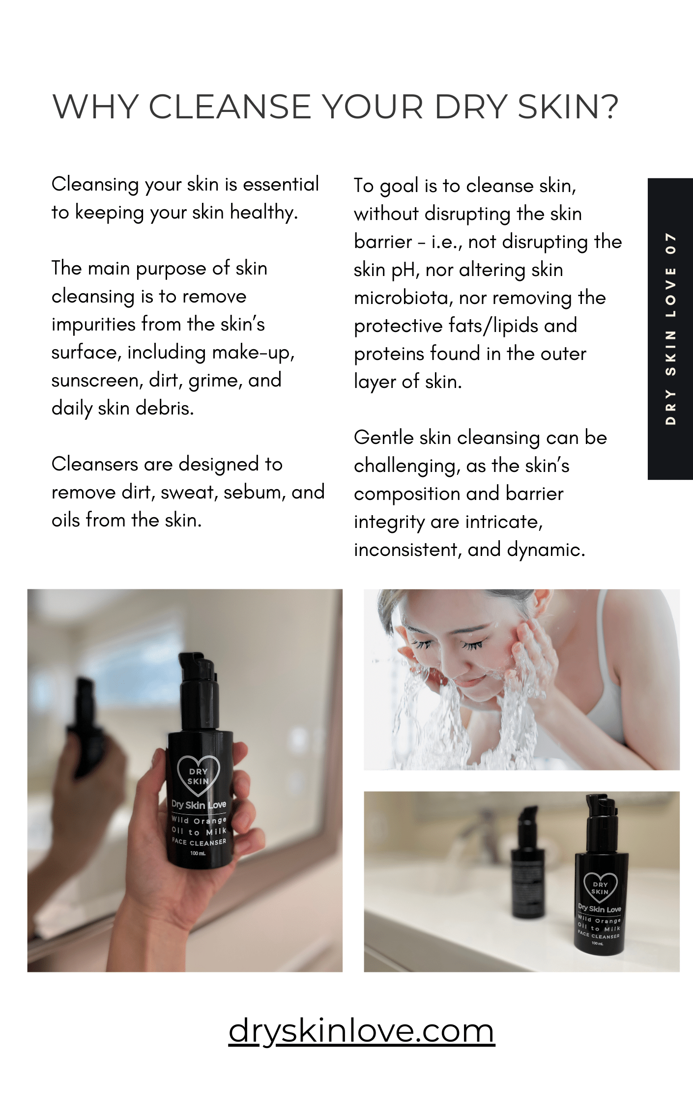 Oil Cleansing Guide for Dry Skin. Dry Skin Love Skincare