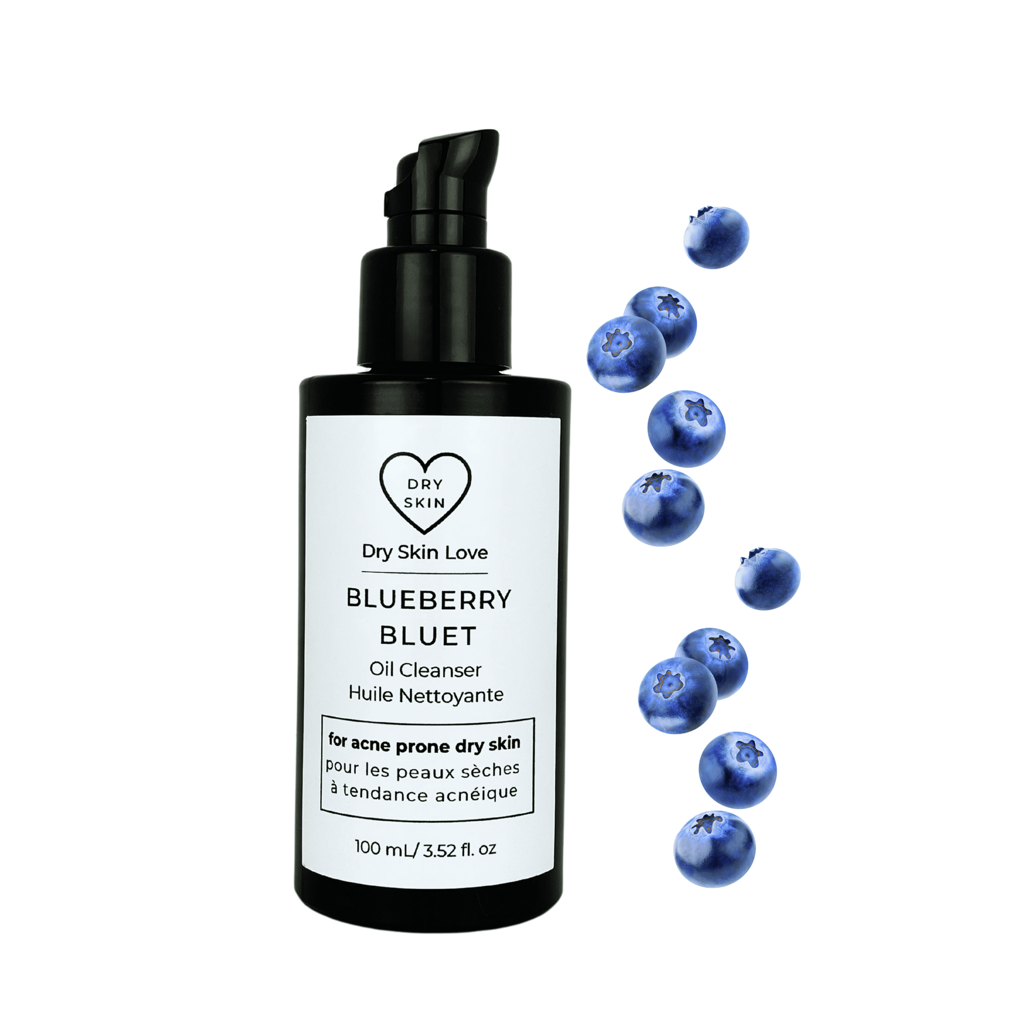 Dry Skin Love Blueberry Oil Cleanser for Dry Acne-Prone Skin