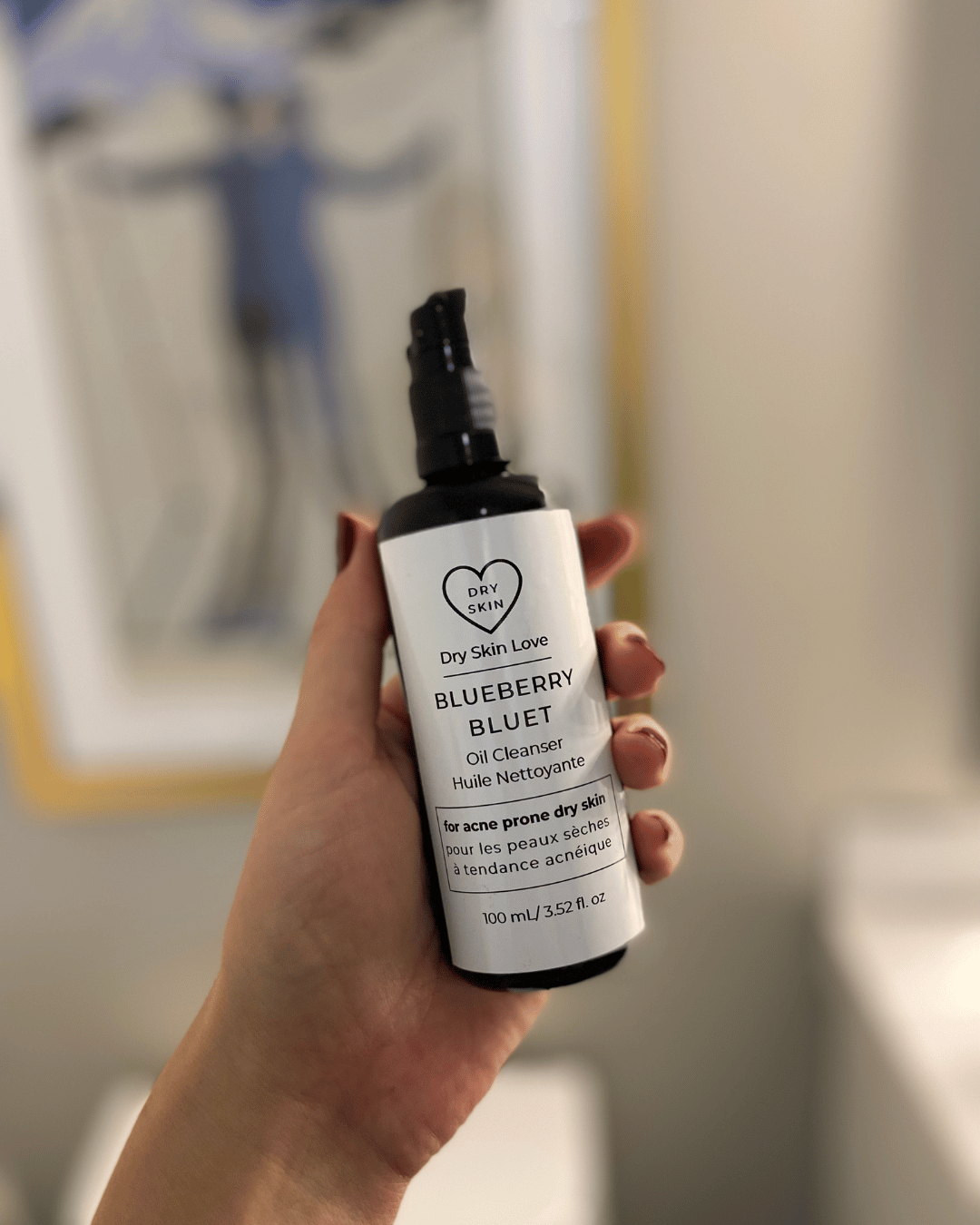 Dry Skin Love Blueberry Oil Cleanser for Acne Prone Skin