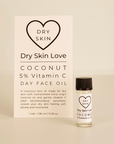 Dry Skin Sample Pack - Best Oil Cleanser and Face Oils. Nourishing Coconut Vitamin C Face Oil